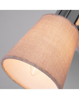 Бра Eurosvet 20080/1 хром/бежевый-foto3