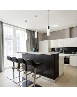 Подвесной светильник Eurosvet 50135/1 LED хром/белый-foto2