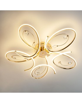 Накладная люстра Eurosvet 90099/5 золото-foto3