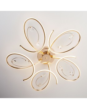 Накладная люстра Eurosvet 90099/5 золото-foto4