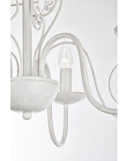 Подвесная люстра Eurosvet 60018/3 белый с золотом-foto3