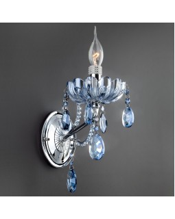 Бра Eurosvet 3015/1 хром/лазурный хрусталь Strotskis-foto2