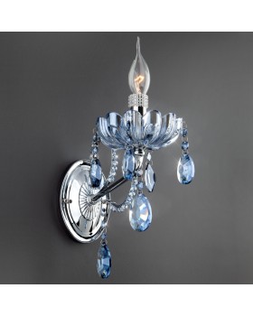 Бра Eurosvet 3015/1 хром/лазурный хрусталь Strotskis-foto2