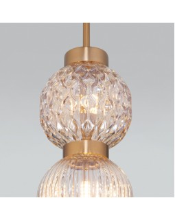 Подвесной светильник Eurosvet 50186/2 латунь-foto2