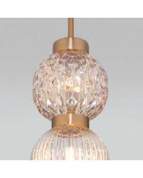 Подвесной светильник Eurosvet 50186/2 латунь-foto2