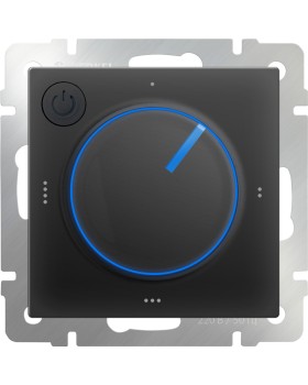 W1151108/ Электроустановочные изделия - Терморегулятор электромеханический для теплого пола (черный)-foto2