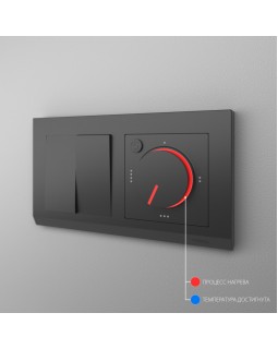 W1151108/ Электроустановочные изделия - Терморегулятор электромеханический для теплого пола (черный)-foto4