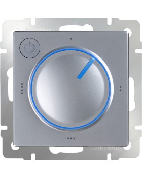 W1151106/ Электроустановочные изделия - Терморегулятор электромеханический для теплого пола (серебряный)-foto2