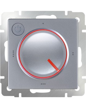 W1151106/ Электроустановочные изделия - Терморегулятор электромеханический для теплого пола (серебряный)-foto3