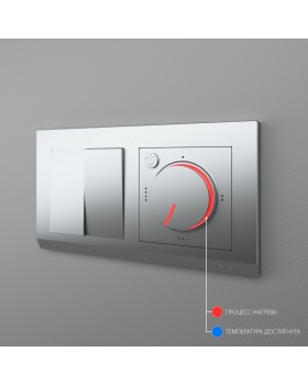 W1151106/ Электроустановочные изделия - Терморегулятор электромеханический для теплого пола (серебряный)-foto4