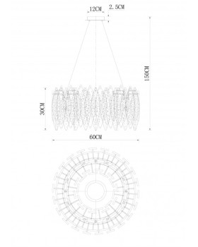 Подвесная люстра Divinare 6003/01 SP-8-foto4