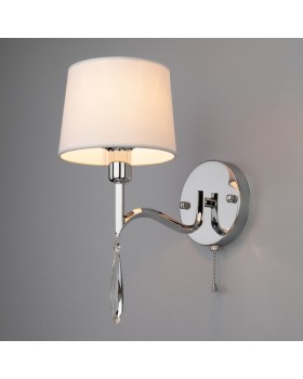 Бра Eurosvet 10127/1 хром/прозрачный хрусталь Strotskis (10093/1)-foto2