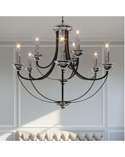 Подвесная люстра Eurosvet 60098/9 хром-foto4