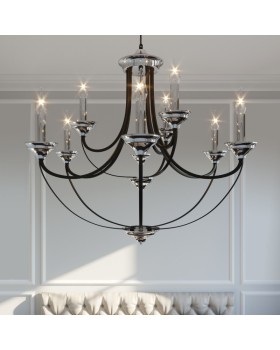 Подвесная люстра Eurosvet 60098/9 хром-foto4