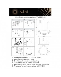 Подвесная люстра APLOYT APL.022.13.48-foto2