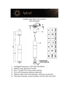 Подвесной светильник APLOYT APL.615.36.01-foto4