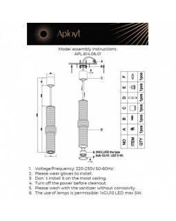 Подвесной светильник APLOYT APL.614.06.01-foto5