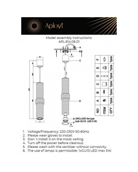 Подвесной светильник APLOYT APL.614.06.01-foto5