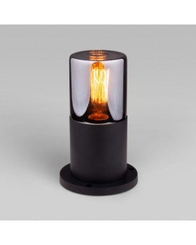 Садовый светильник Elektrostandard Roil (35125/S) чёрный/дымчатый плафон
