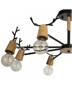 Люстра на штанге LOFT IT 10024/8 Black-foto3