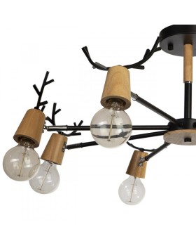 Люстра на штанге LOFT IT 10024/8 Black-foto3