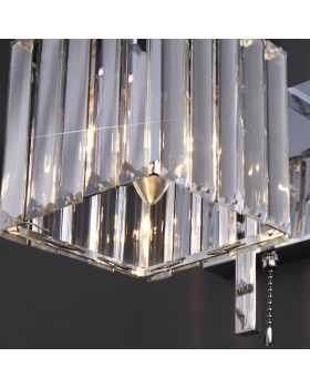 Бра Eurosvet 10126/1 хром/прозрачный хрусталь Strotskis (10117/1)-foto2