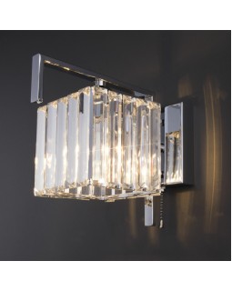 Бра Eurosvet 10126/1 хром/прозрачный хрусталь Strotskis (10117/1)-foto4