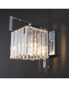 Бра Eurosvet 10126/1 хром/прозрачный хрусталь Strotskis (10117/1)-foto4