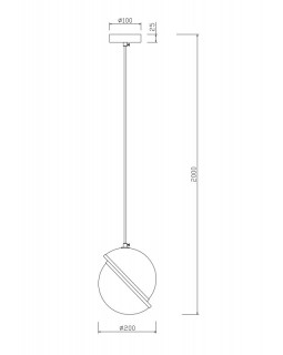 Подвесной светильник Freya FR5181PL-01BS-foto2