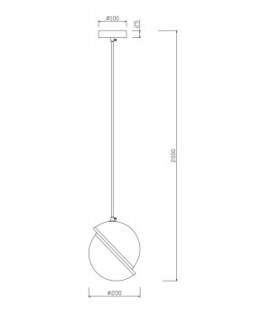 Подвесной светильник Freya FR5181PL-01BS-foto2