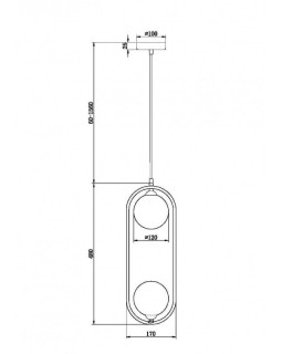 Подвесной светильник Maytoni MOD013PL-02BS1-foto7