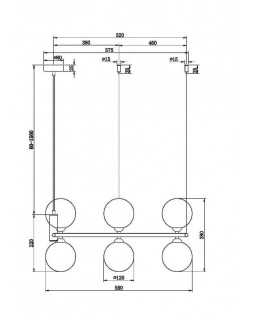 Подвесная люстра Maytoni MOD013PL-06BS1-foto7