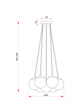 Подвесная люстра Freya FR5231PL-07CH-foto2