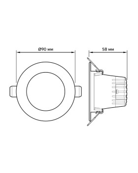 Встраиваемый светильник Gauss 946411207-foto5