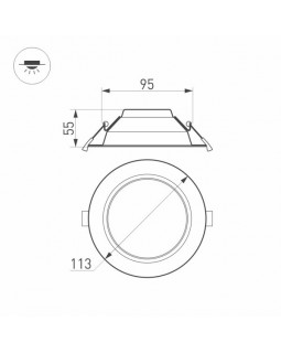 Светильник Downlight Arlight 023196(2)-foto3