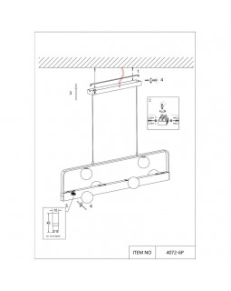 Подвесная люстра Favourite 4072-6P-foto2