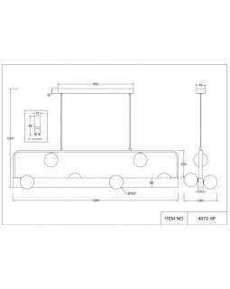 Подвесная люстра Favourite 4072-6P-foto3