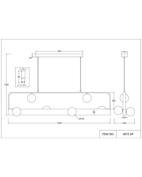 Подвесная люстра Favourite 4072-6P-foto3
