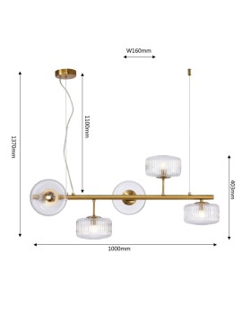 Подвесная люстра Favourite 4051-5P-foto6