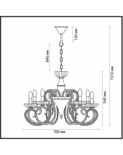 Подвесная люстра Odeon Light 3932/8-foto3