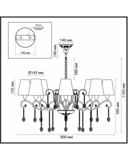 Подвесная люстра Odeon Light 3393/8-foto2