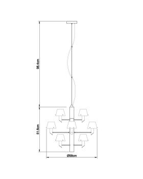 Подвесная люстра Divinare 1680/02 LM-12-foto5