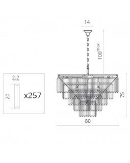 Подвесная люстра Divinare 3002/05 SP-18-foto5