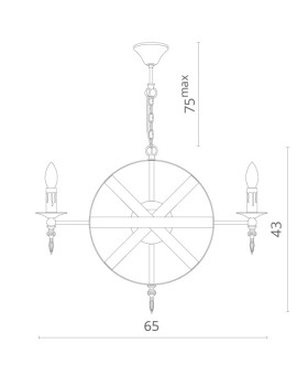 Подвесная люстра Divinare 4043/04 SP-8-foto3