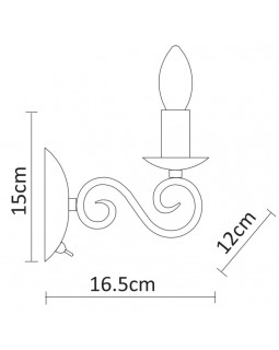 Бра ARTE Lamp A1129AP-1WH-foto4