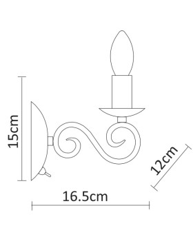 Бра ARTE Lamp A1129AP-1WH-foto4