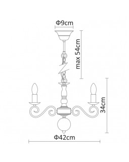 Подвесная люстра ARTE Lamp A1129LM-5WH-foto4