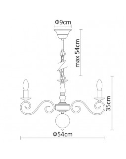 Подвесная люстра ARTE Lamp A1129LM-7WH-foto4