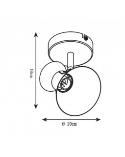 Бра ARTE Lamp A1406AP-1BK-foto4