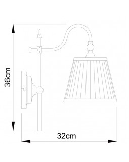 Бра ARTE Lamp A1509AP-1PB-foto4